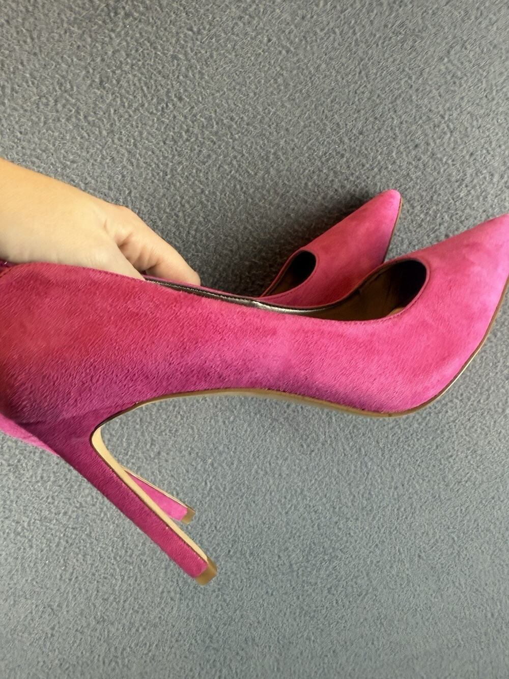 Sam Edelman Dea Pink Suede Pumps Heels Size 9.5